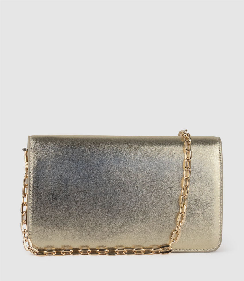 NYX Evening Bag in Pale Gold - Edward Meller