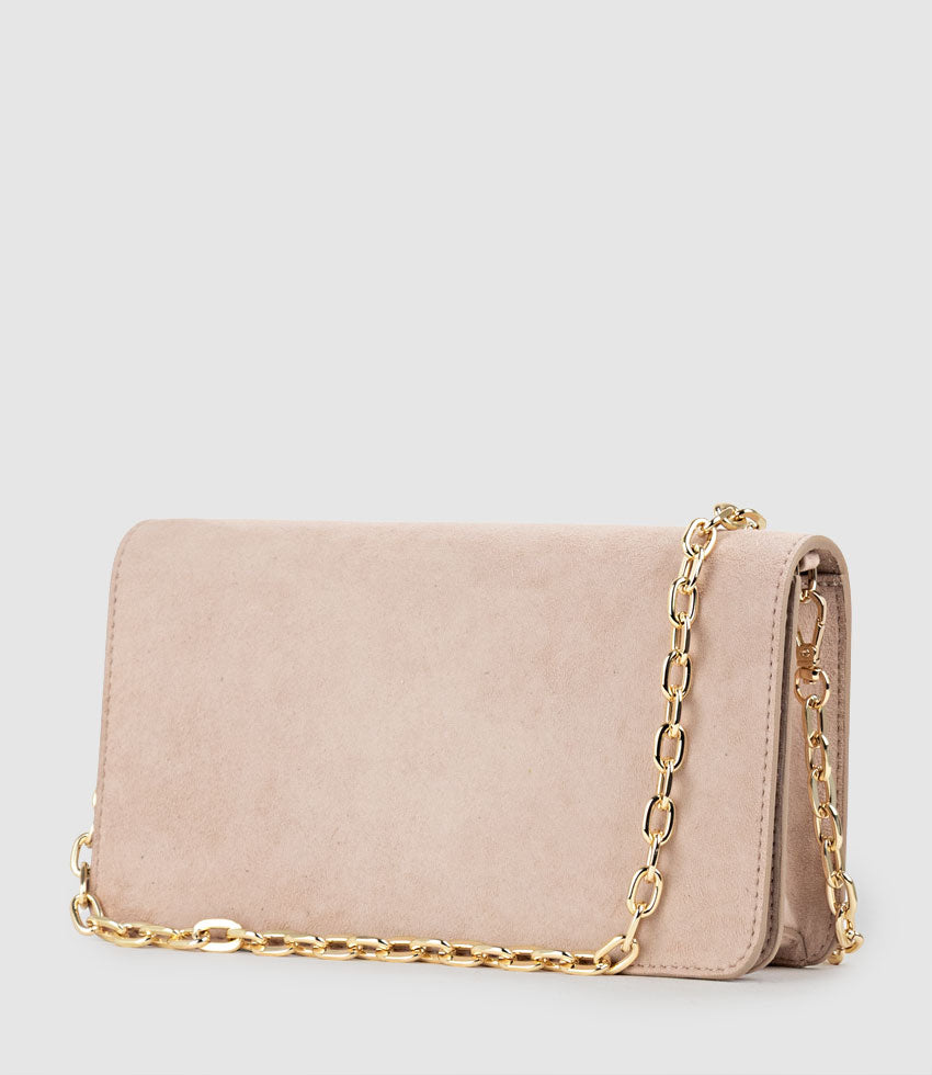 NYX Evening Bag in Petal Suede - Edward Meller