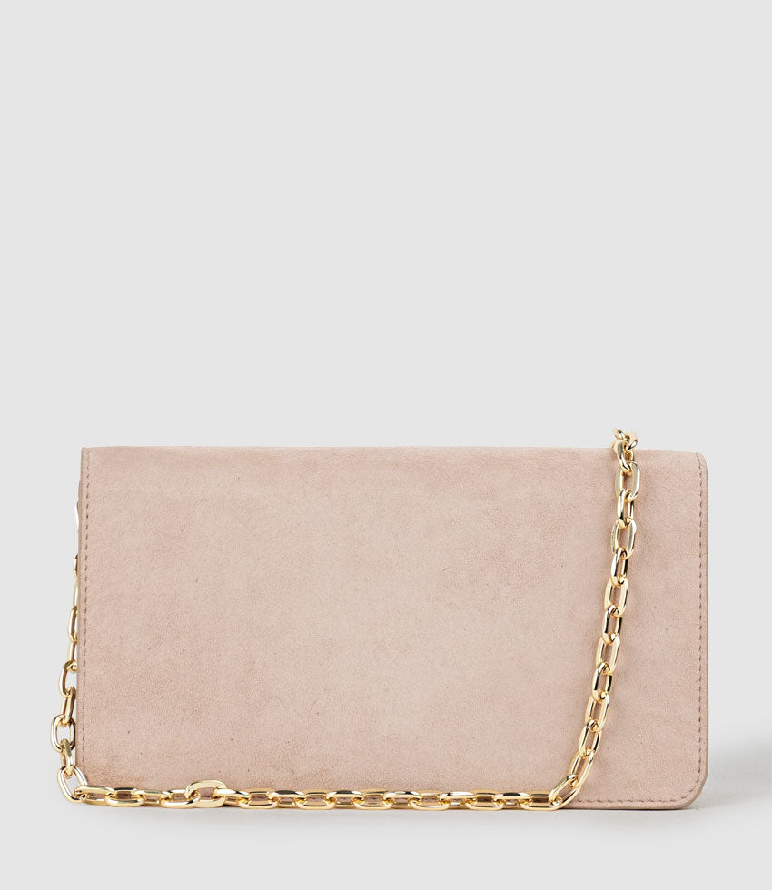 NYX Evening Bag in Petal Suede - Edward Meller