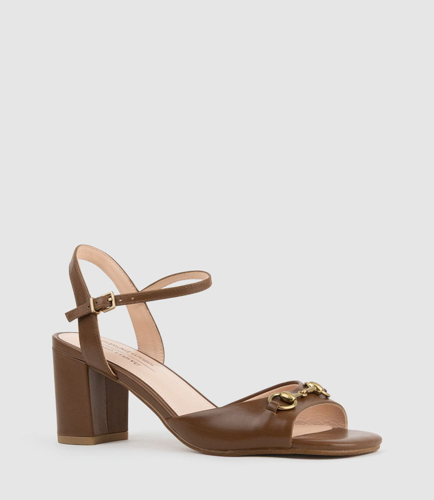 SATO65 Sandal with Trim in Tan Calf - Edward Meller