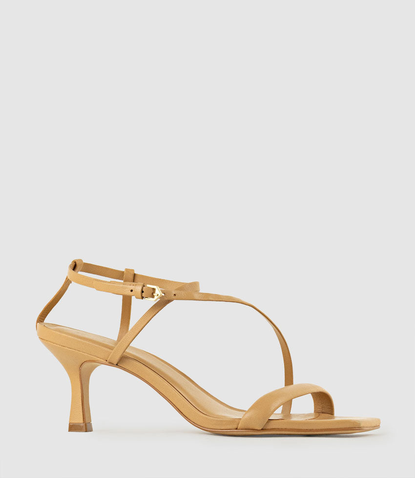 SELENA80 Strappy Sandal in Beige - Edward Meller