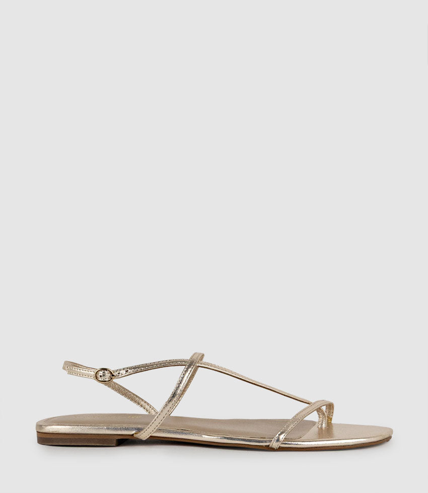 SETALLE Fine Strappy Sandal in Platino - Edward Meller
