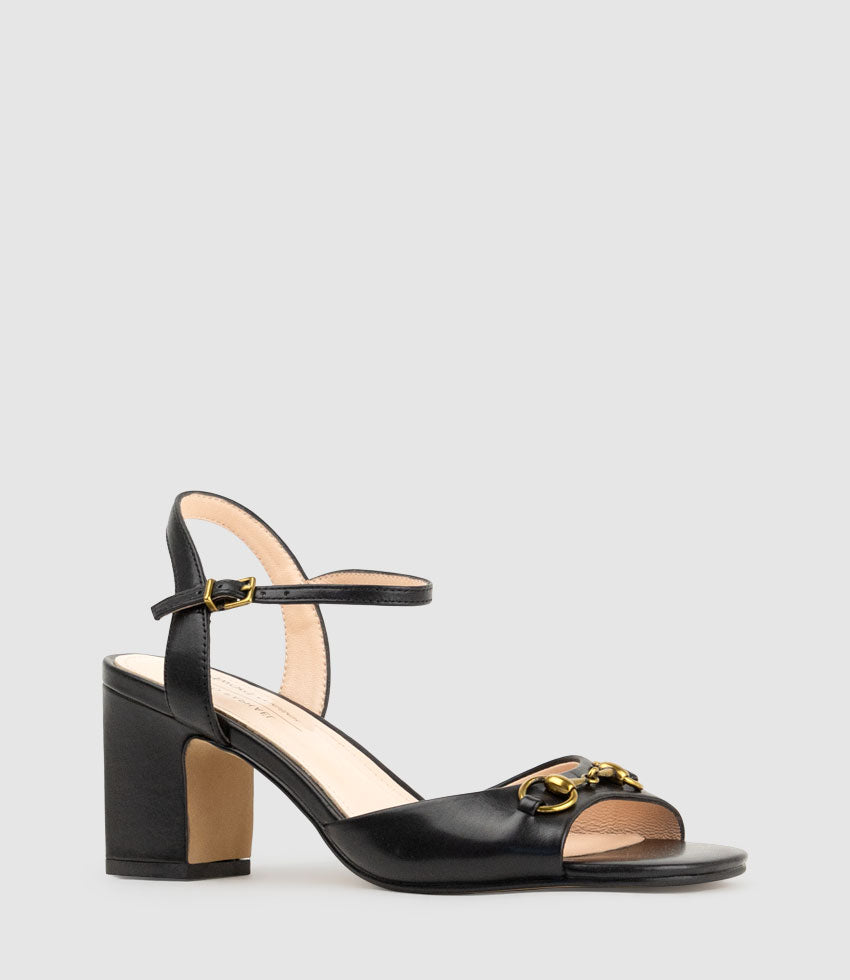 SETRA65 Sandal with Horsebit in Black Calf - Edward Meller