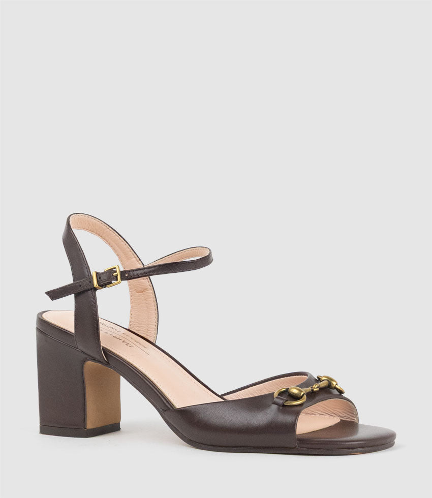 SETRA65 Sandal with Horsebit in Brown Calf - Edward Meller
