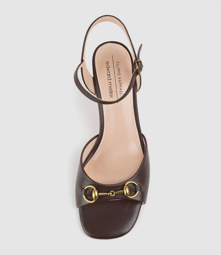 SETRA65 Sandal with Horsebit in Brown Calf - Edward Meller