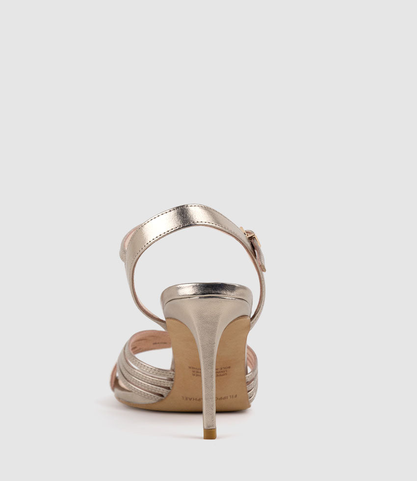 SONAS85 Strappy Sandal in Rosegold - Edward Meller