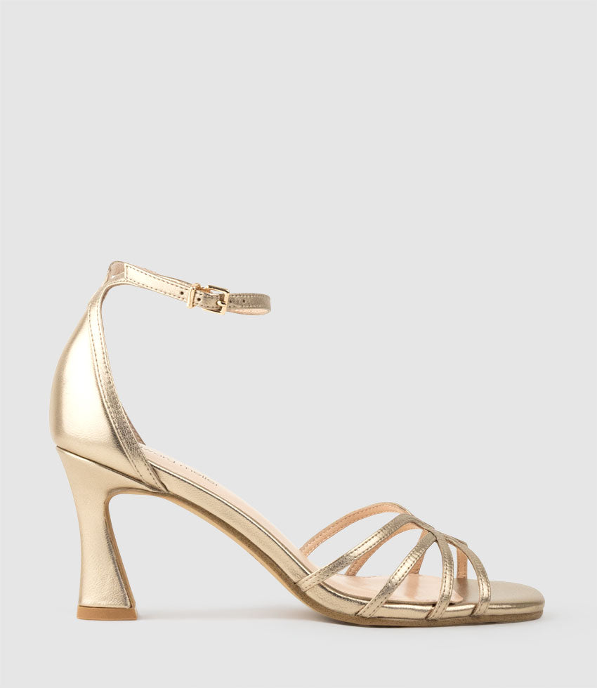 SYBIL75 Strappy Sandal in Rosegold - Edward Meller