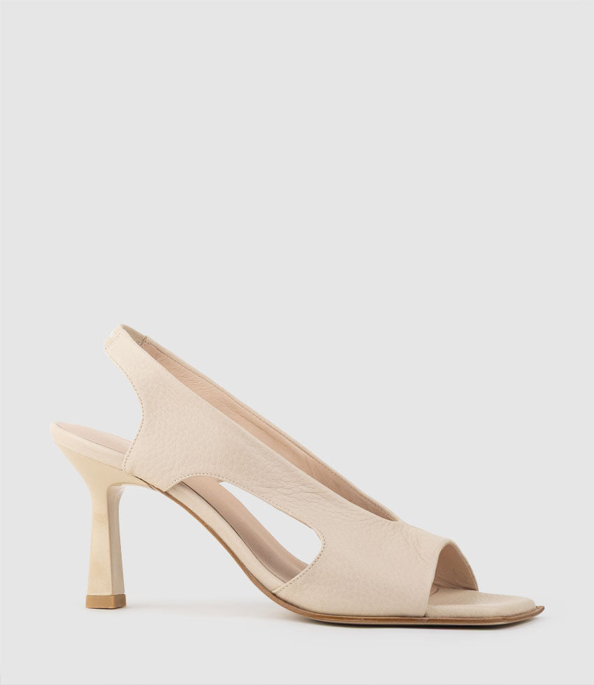 SYLO90 Open Toe Sandal in Beige - Edward Meller