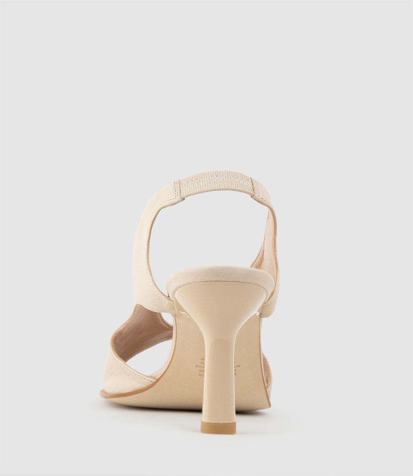 SYLO90 Open Toe Sandal in Beige - Edward Meller