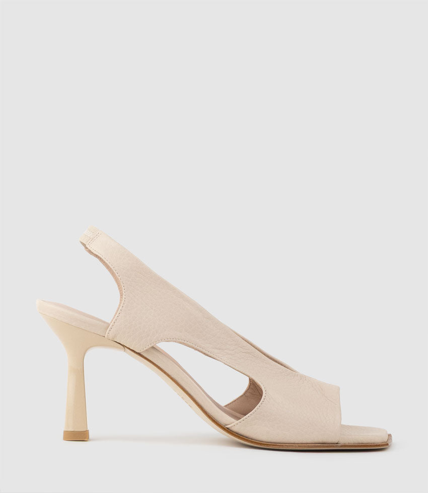 SYLO90 Open Toe Sandal in Beige - Edward Meller
