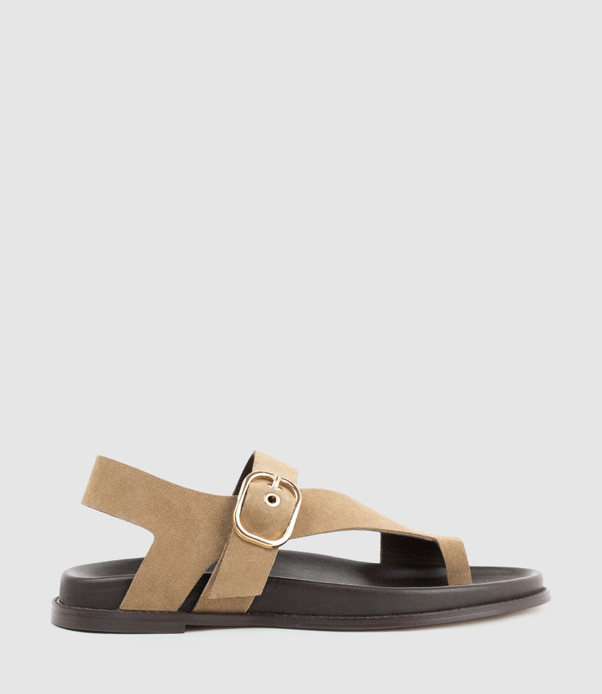 TALE Asymmetrical Thong on Unit in Brown Pony Hair - Edward Meller