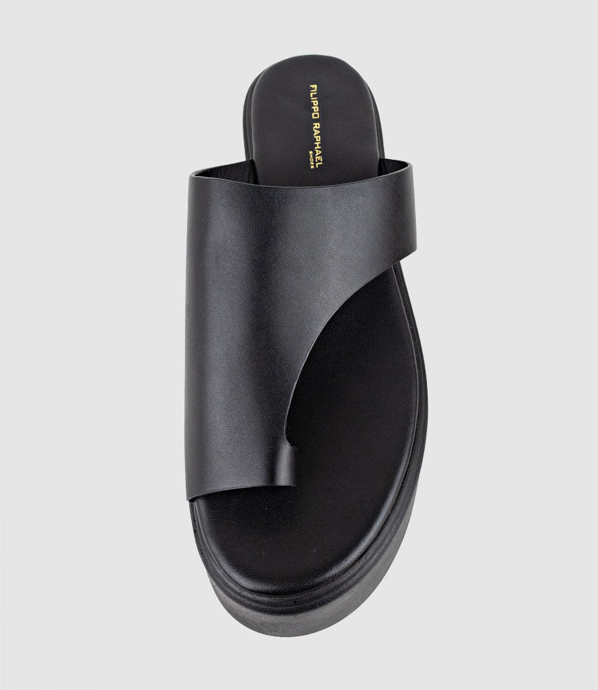 TEMIR Thong Slide on Unit in Black - Edward Meller