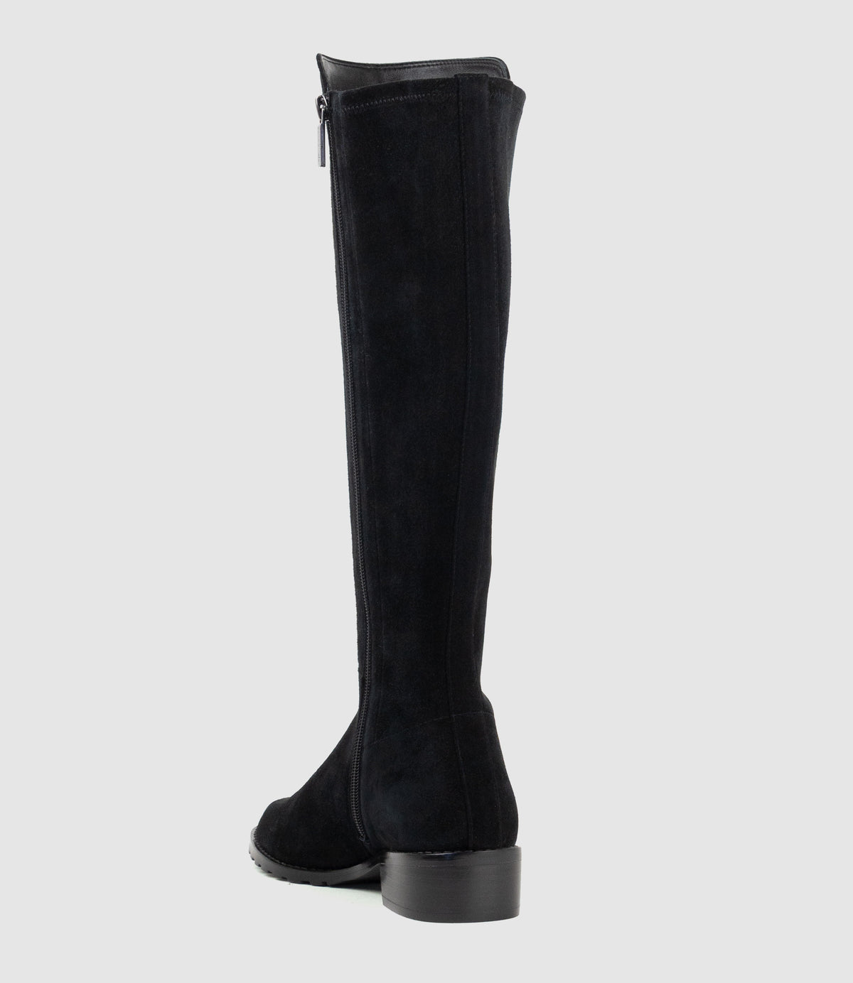 VACANO30 Wide Fit Knee High Boot in Black Suede