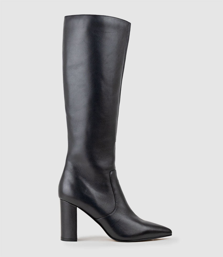 VAIN85 Knee High Boot in Black - Edward Meller