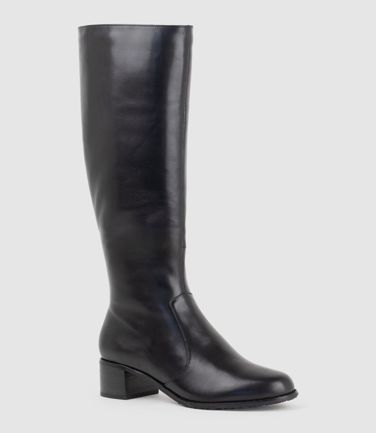 VALE40 Wide Fit Knee High Boot in Black