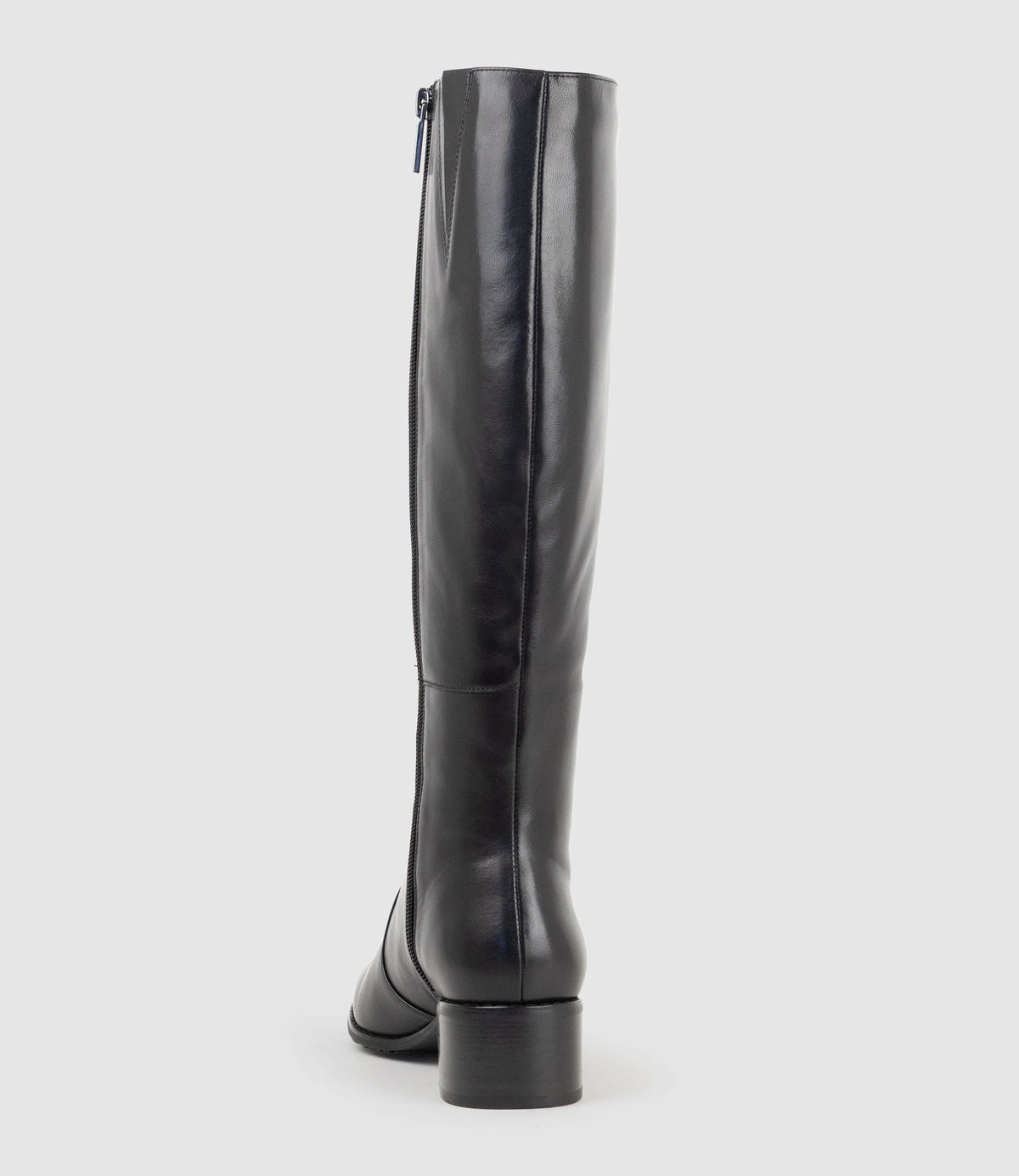 VALE40 Wide Fit Knee High Boot in Black