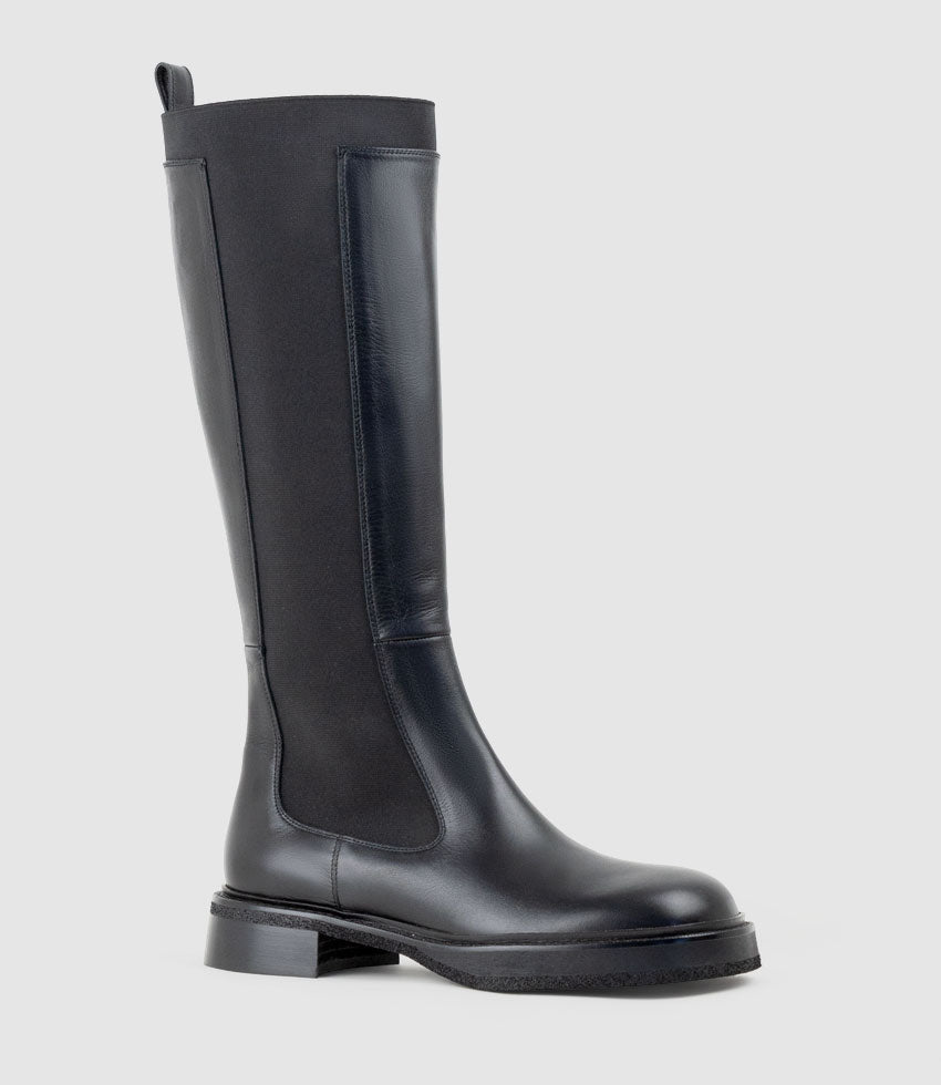 VANETTE Knee High Boot in Black