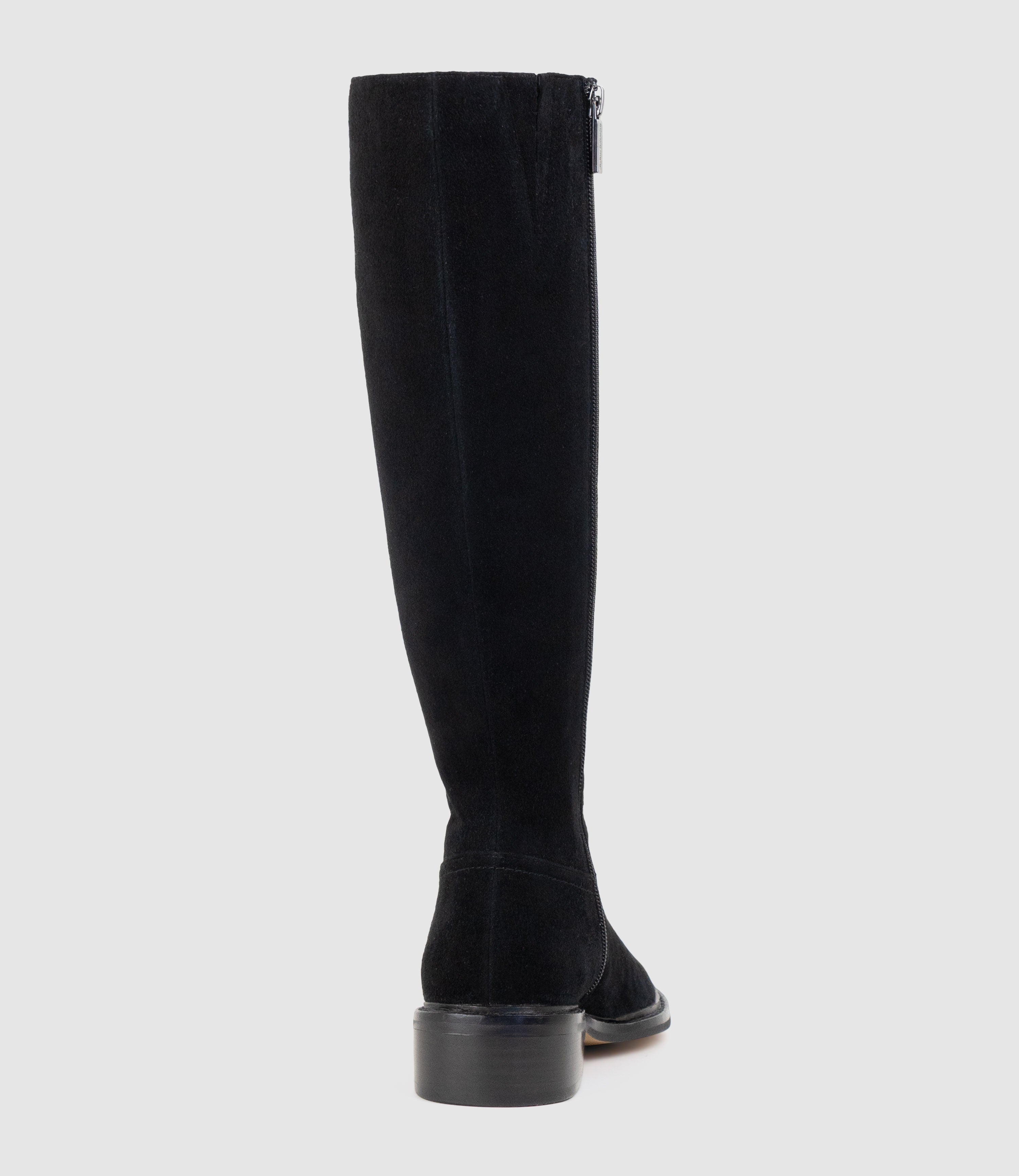 VASPER30 Knee High Boot in Black Suede - Edward Meller