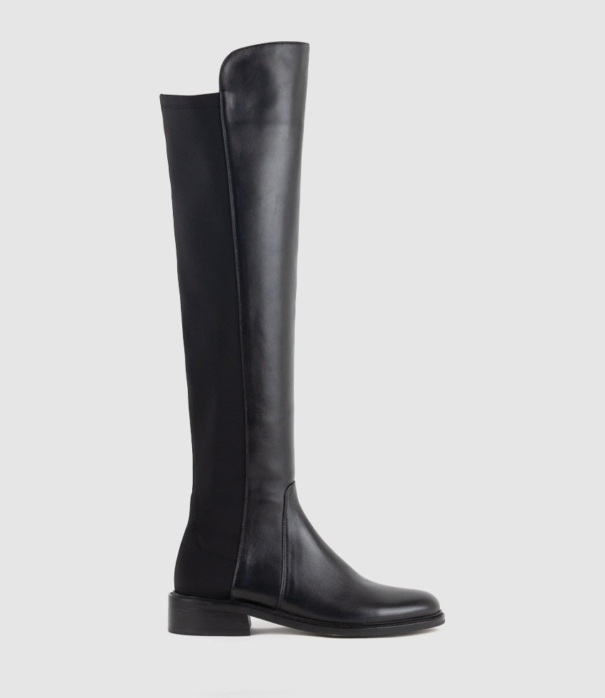VELVET30 OTK Boot in Black - Edward Meller