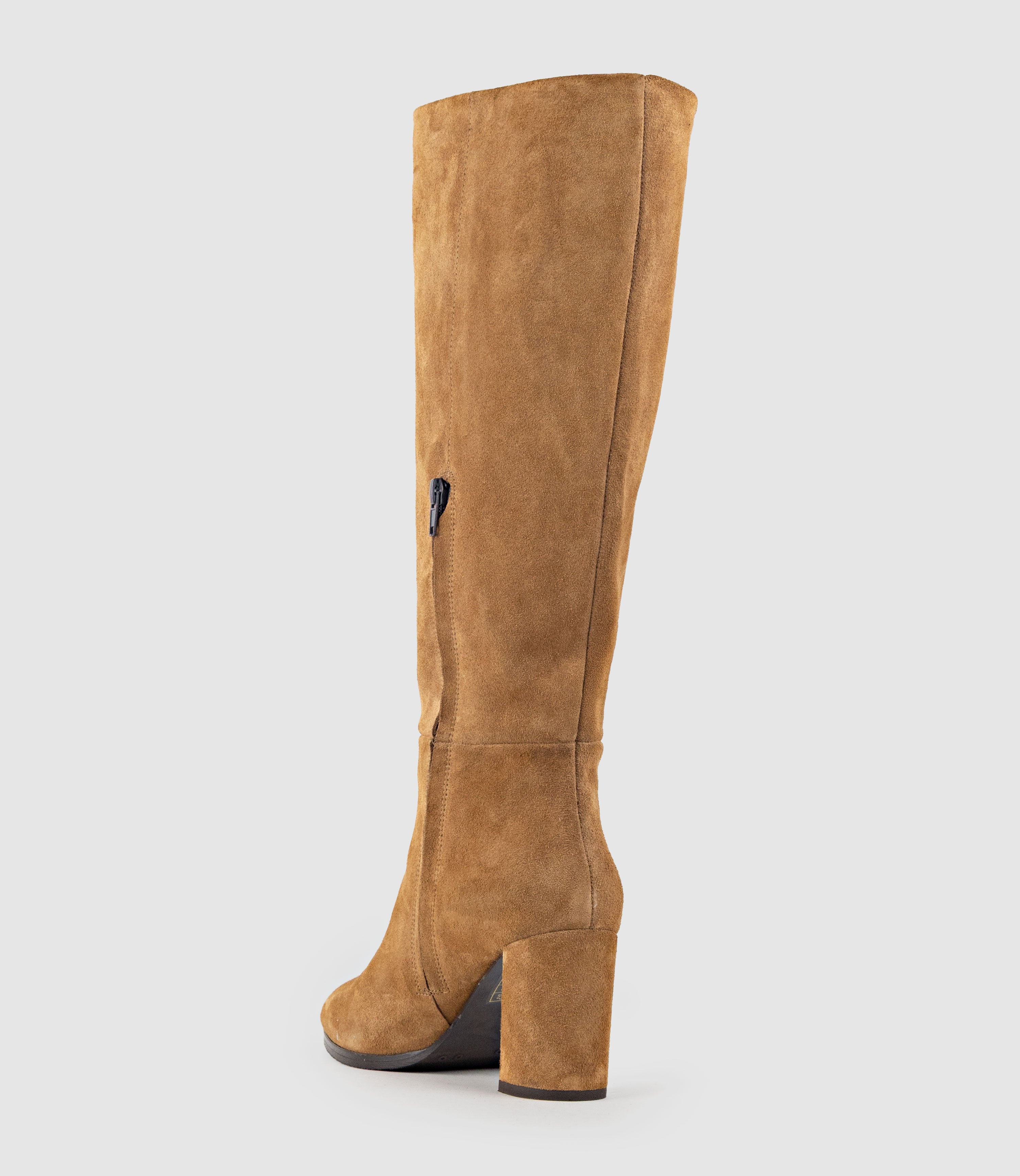 VENNA70 Knee High Boot in Tan Suede - Edward Meller