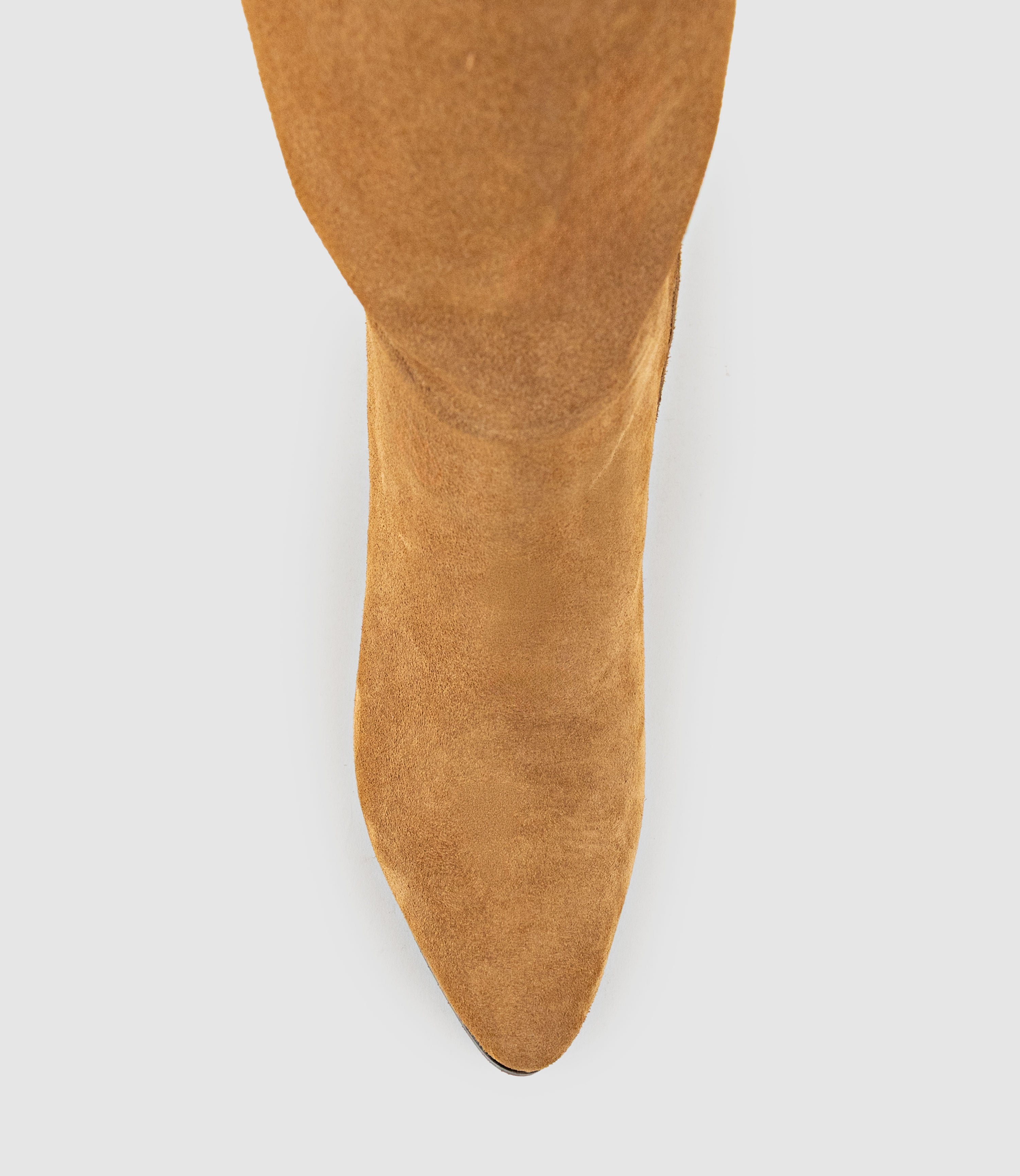 VENNA70 Knee High Boot in Tan Suede - Edward Meller
