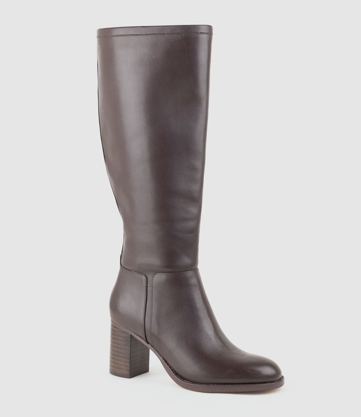 VERONICA70 Wide Fit Knee High Boot in Chocolate