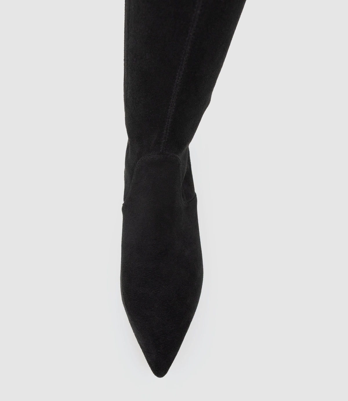 VIOLA55 OTK Stretch Boot in Black Suede - Edward Meller