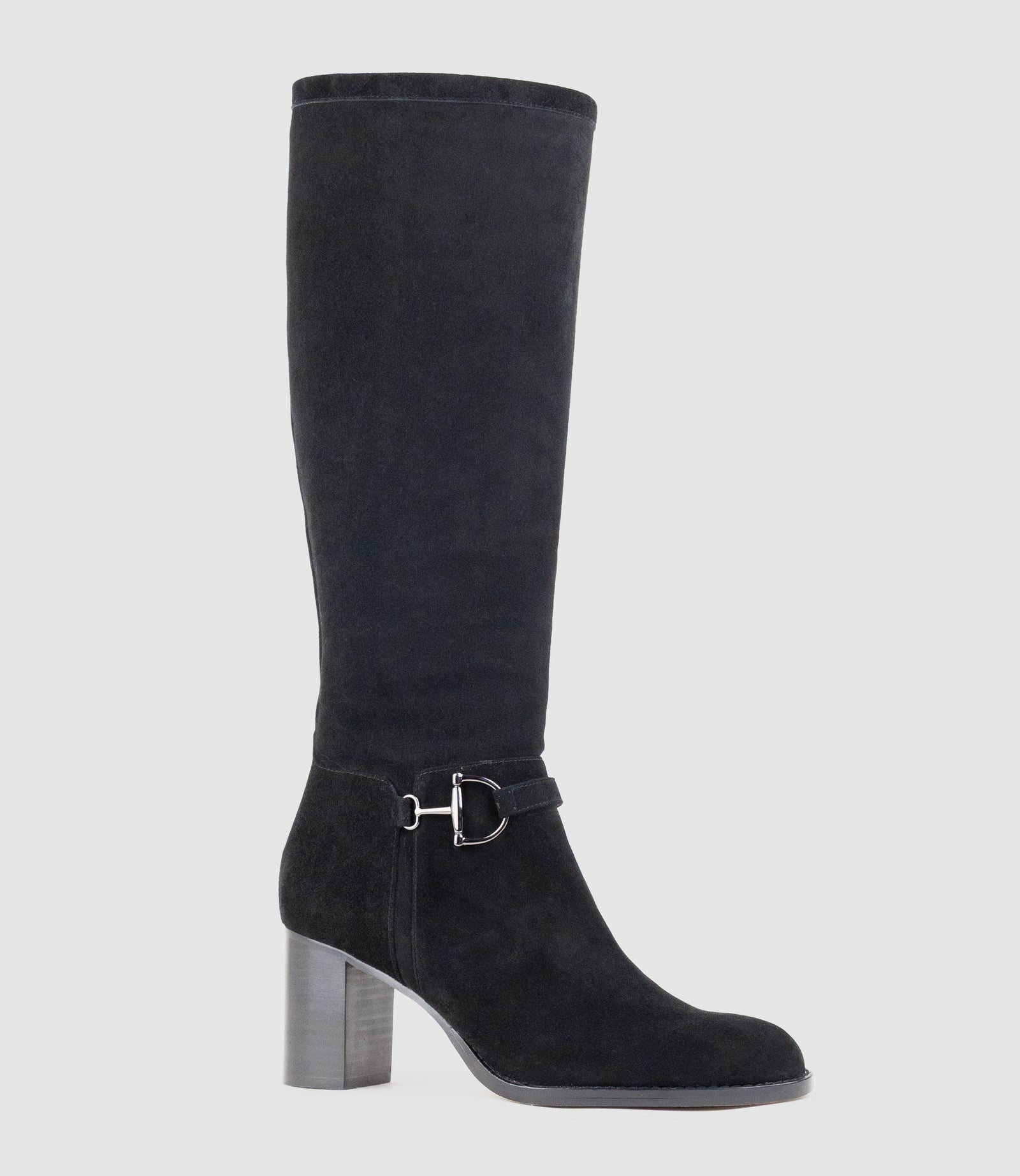 VIRTUAL70 Knee High Boot in Black Suede - Edward Meller
