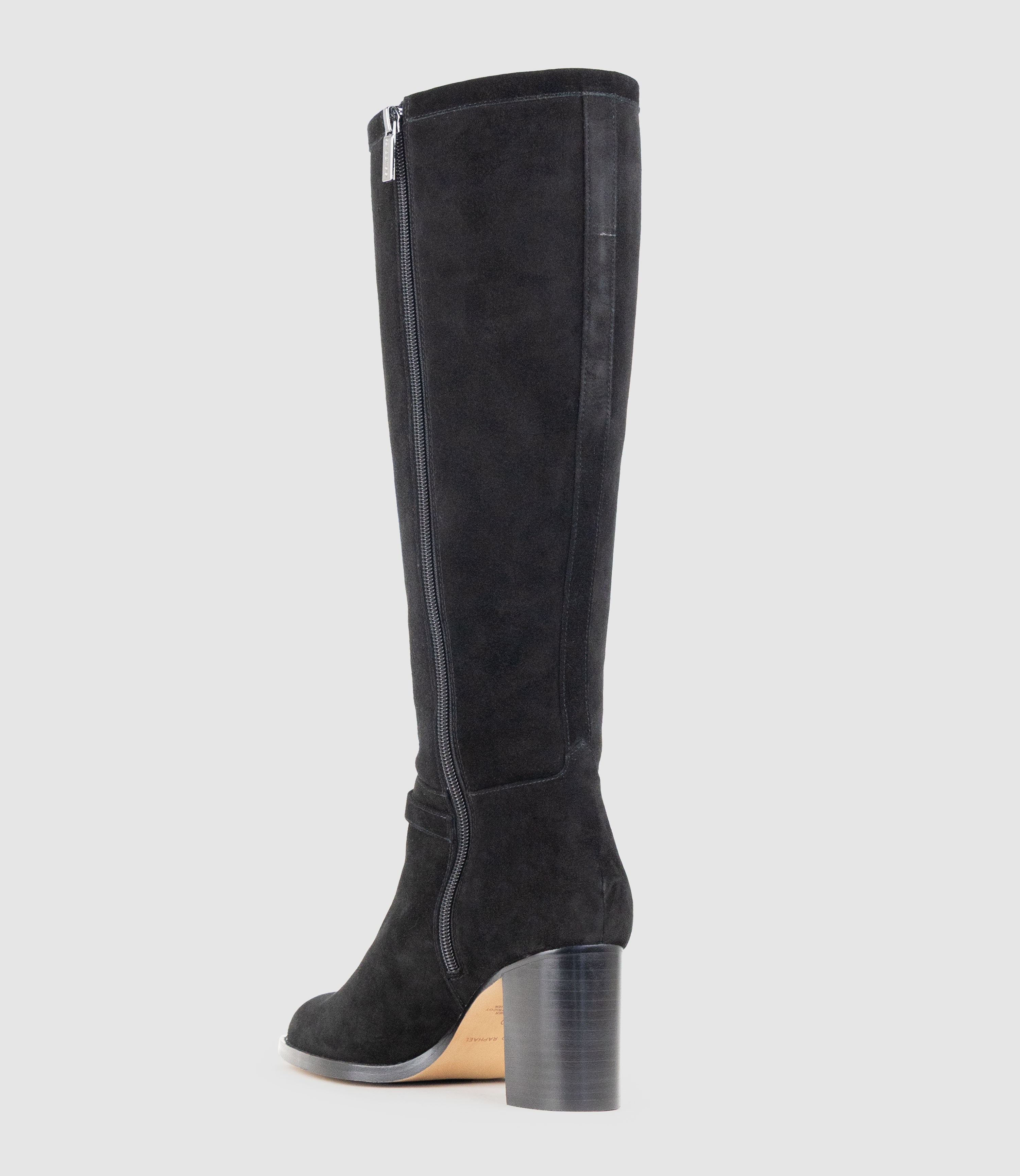 VIRTUAL70 Knee High Boot in Black Suede - Edward Meller