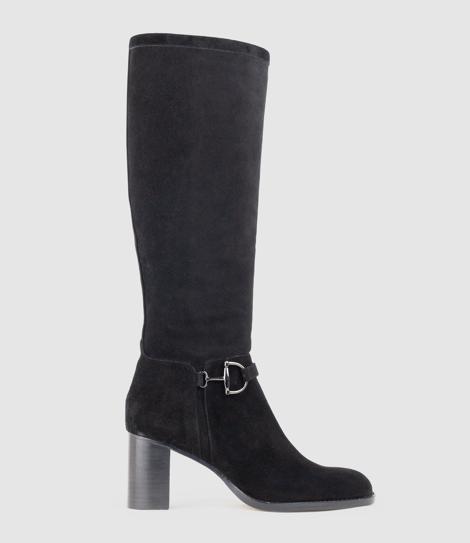 VIRTUAL70 Knee High Boot in Black Suede - Edward Meller