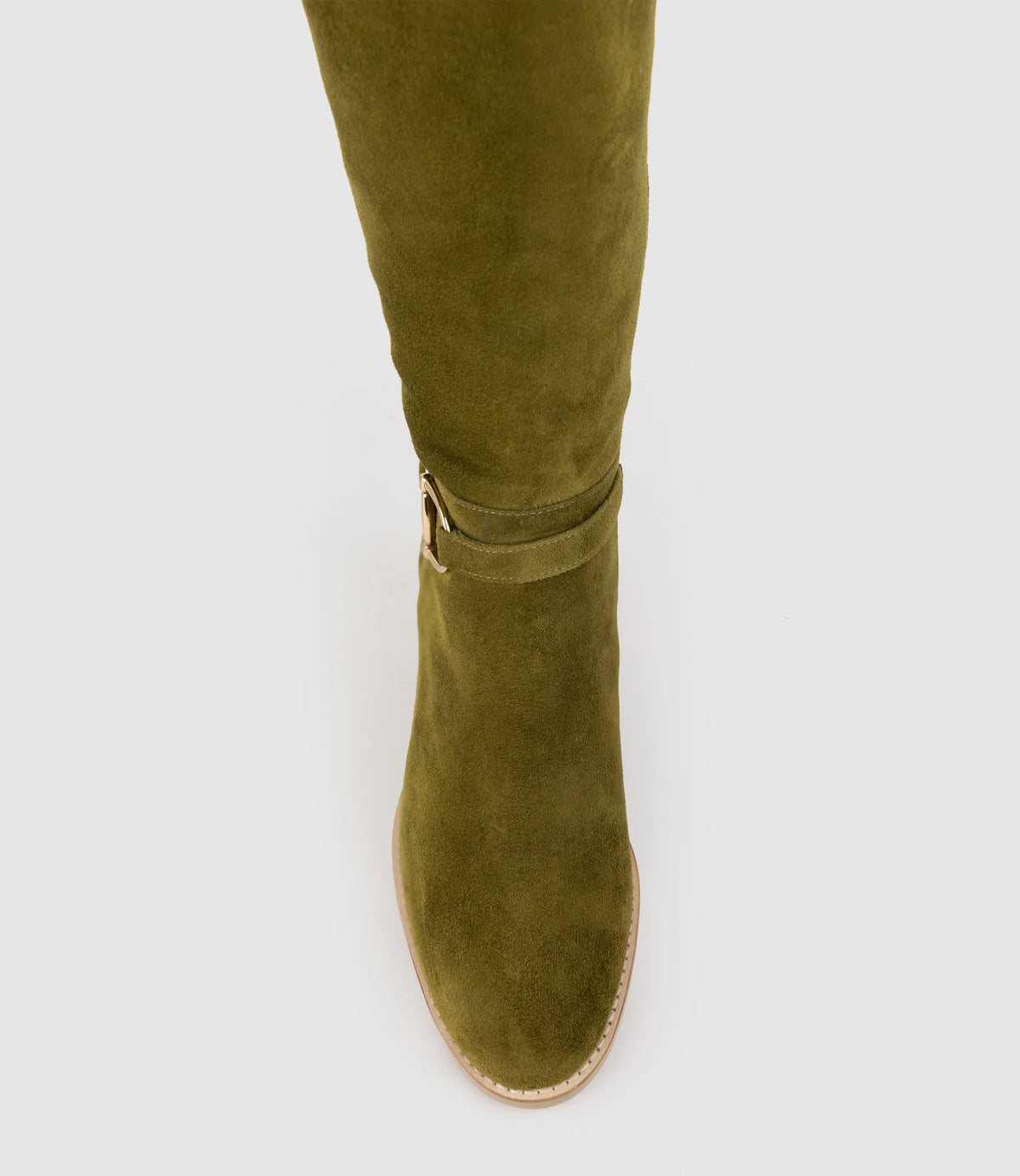 VIRTUAL70 Knee High Boot in Military Suede - Edward Meller