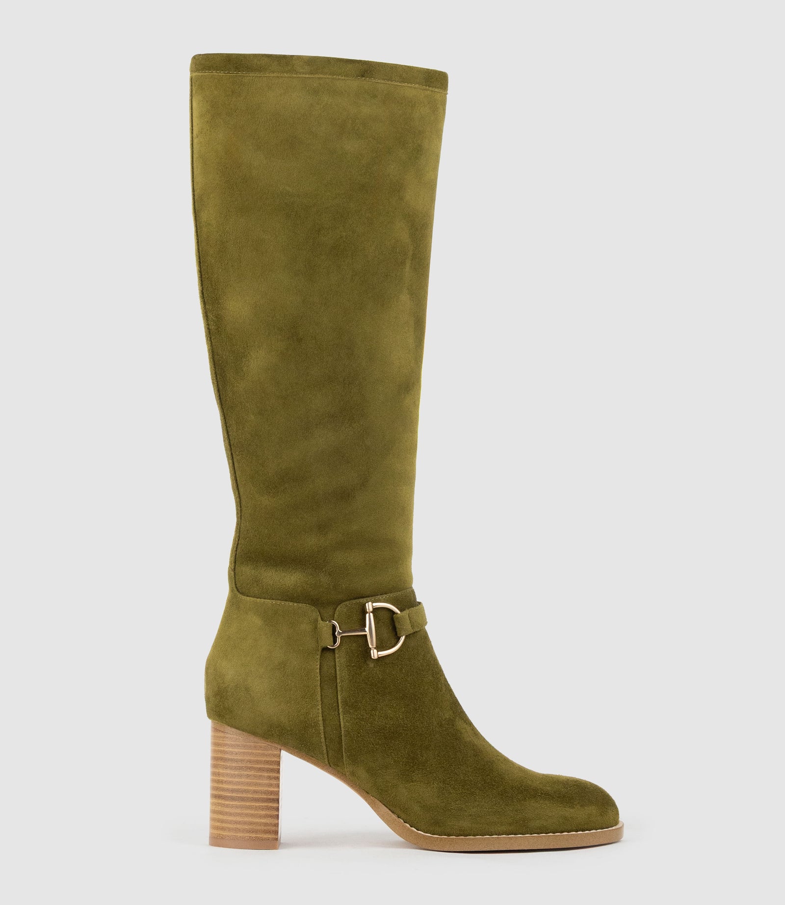VIRTUAL70 Knee High Boot in Military Suede - Edward Meller