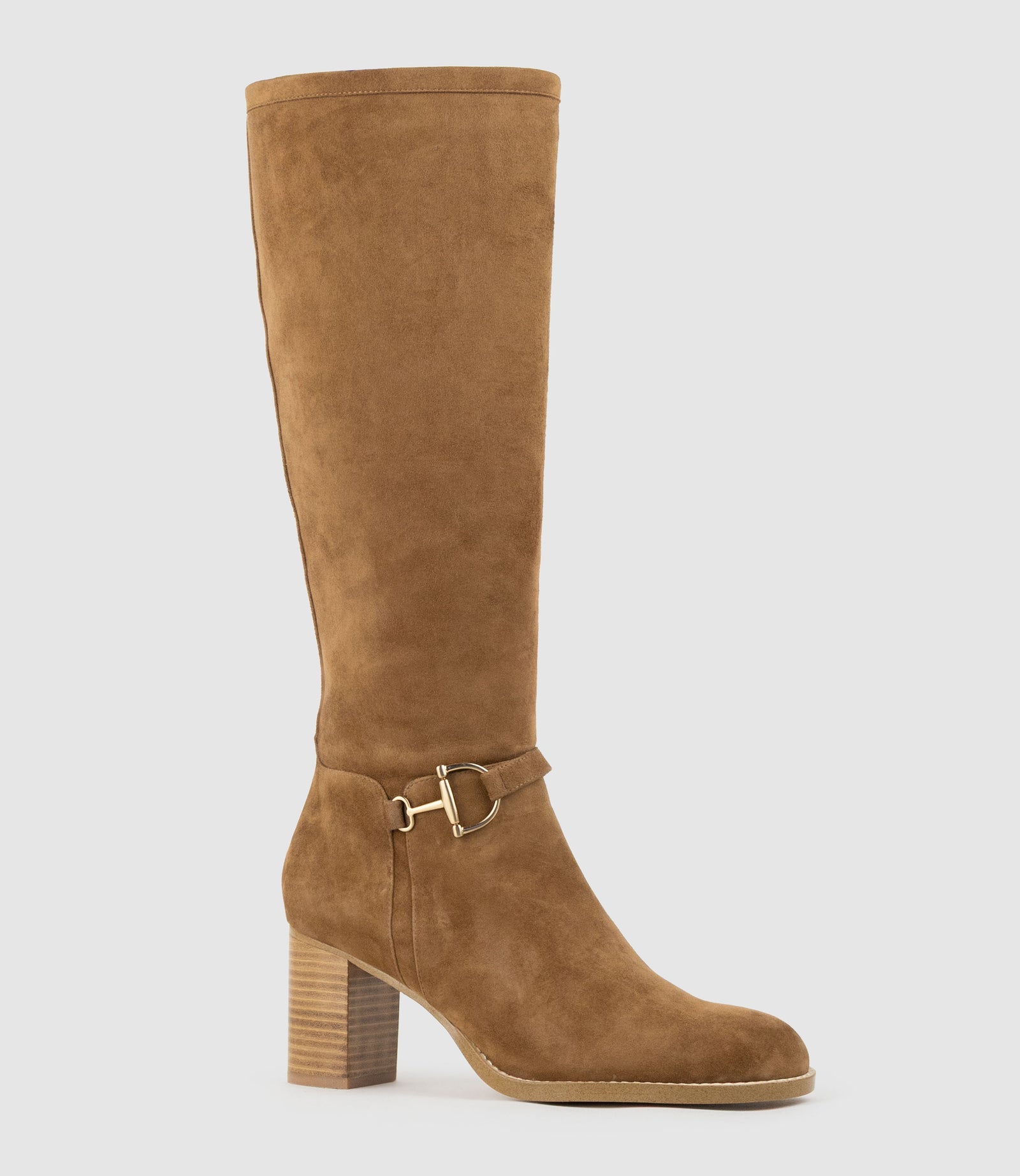 VIRTUAL70 Knee High Boot in Tan Suede - Edward Meller