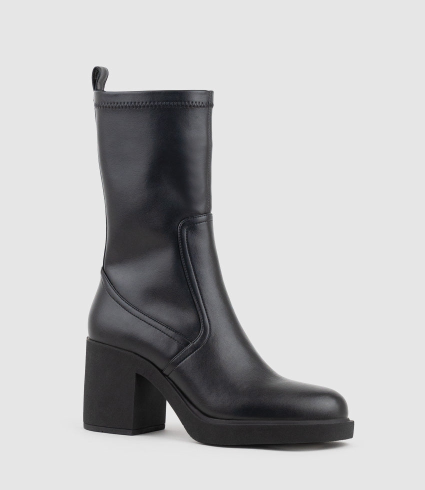 WHITFORD85 Stretch Ankle Boot on Unit in Black