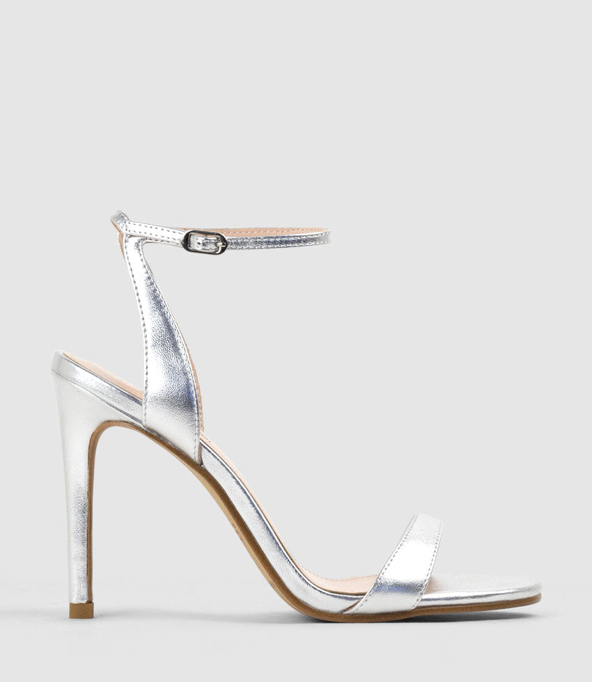 WISP100 Single Strap Sandal in Silver