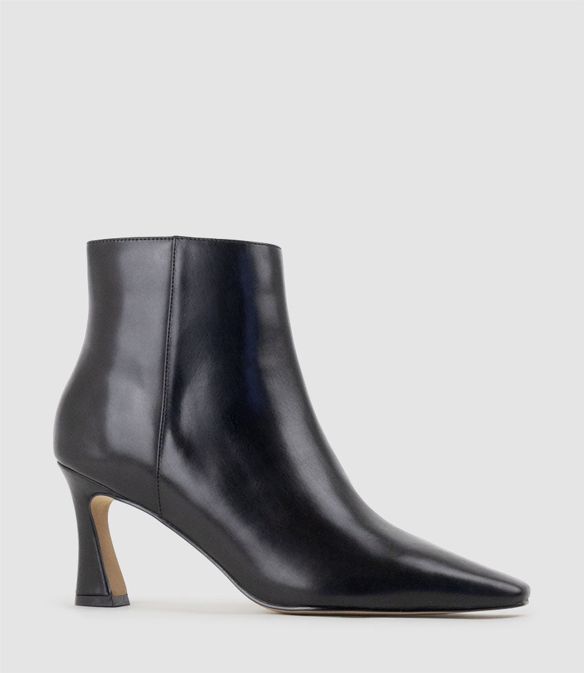 ZAINSLEY75 Chiselled Ankle Boot in Black Calf - Edward Meller