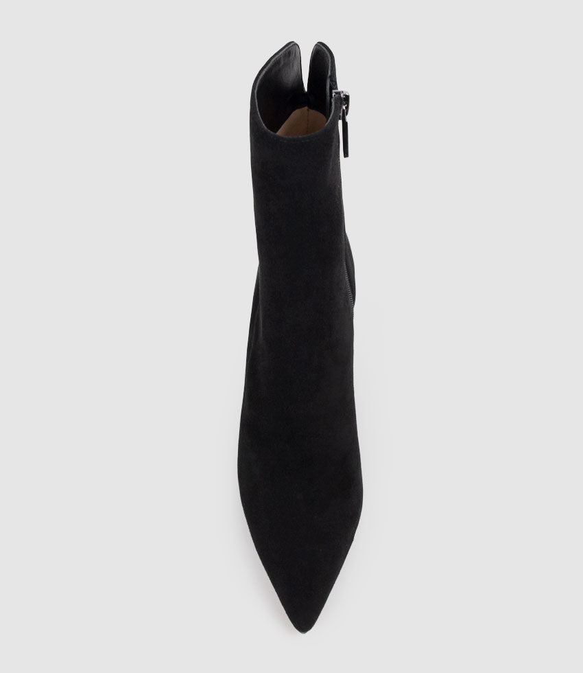 ZALORA85 Ankle Boot on Wedge in Black Suede - Edward Meller