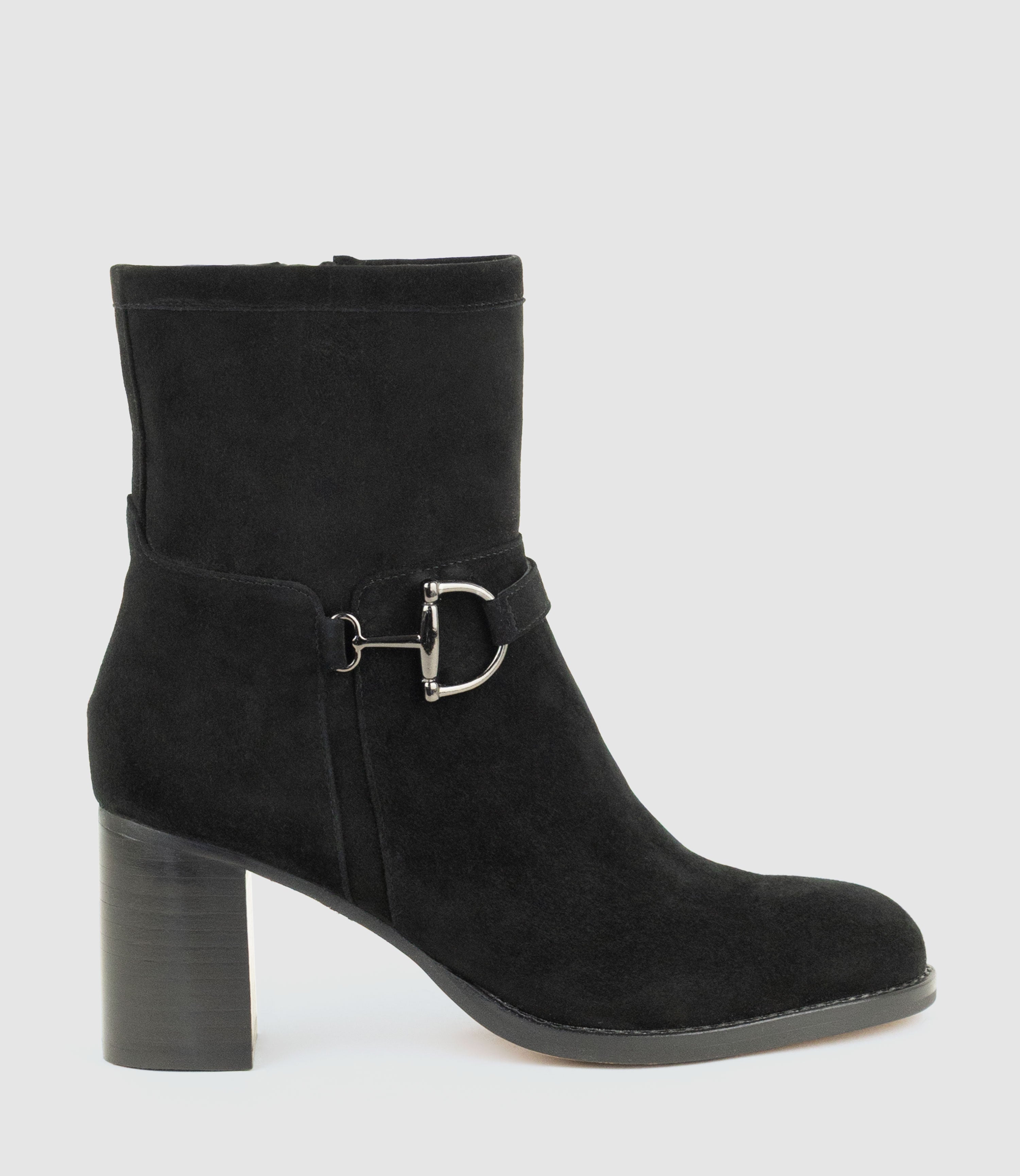 ZIERA70 Ankle Boot in Black Suede - Edward Meller