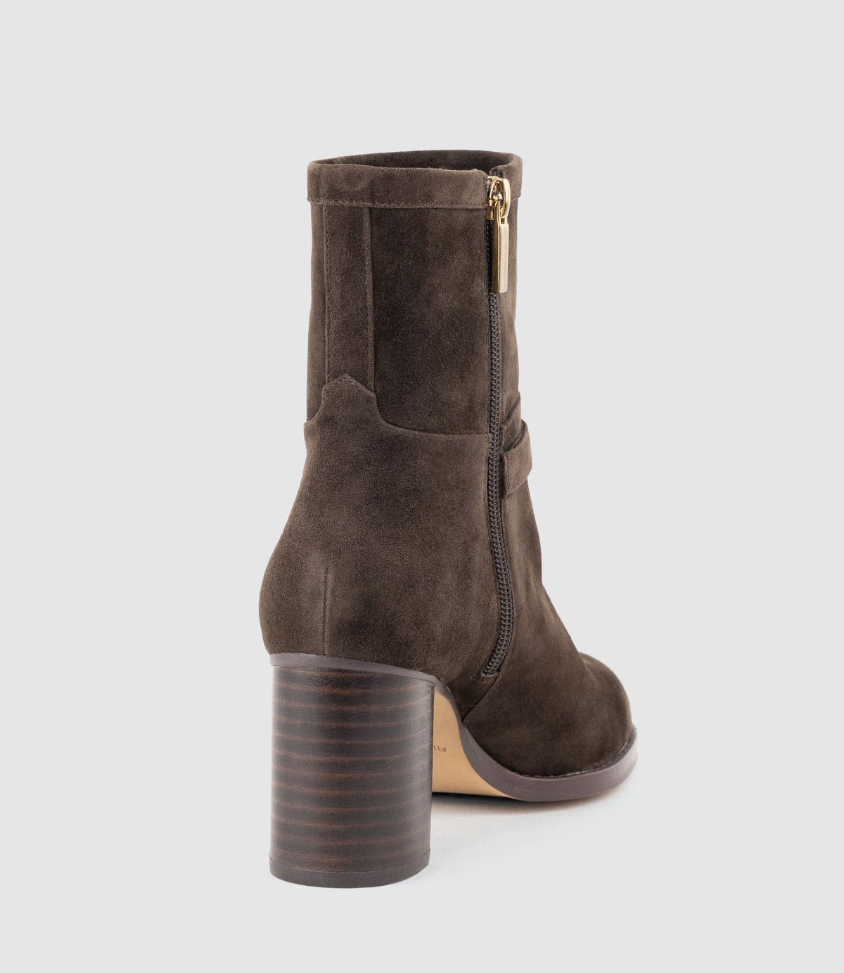 ZIERA70 Ankle Boot in Chocolate Suede - Edward Meller