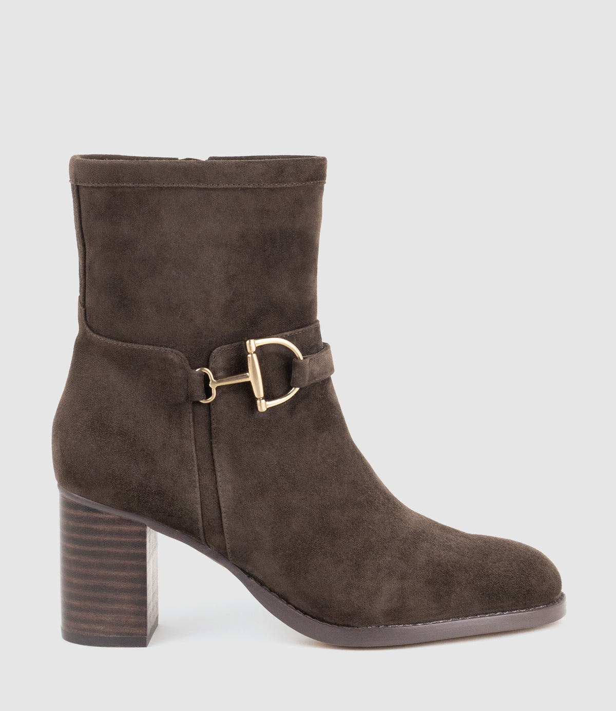 ZIERA70 Ankle Boot in Chocolate Suede - Edward Meller