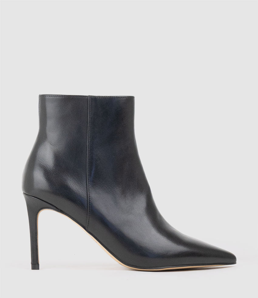 ZYAIR85 Stiletto Ankle Boot in Black Calf - Edward Meller
