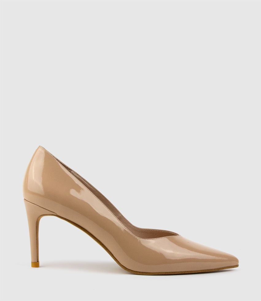 ALIA85 Pump with V Throat in Nude Patent - Edward Meller