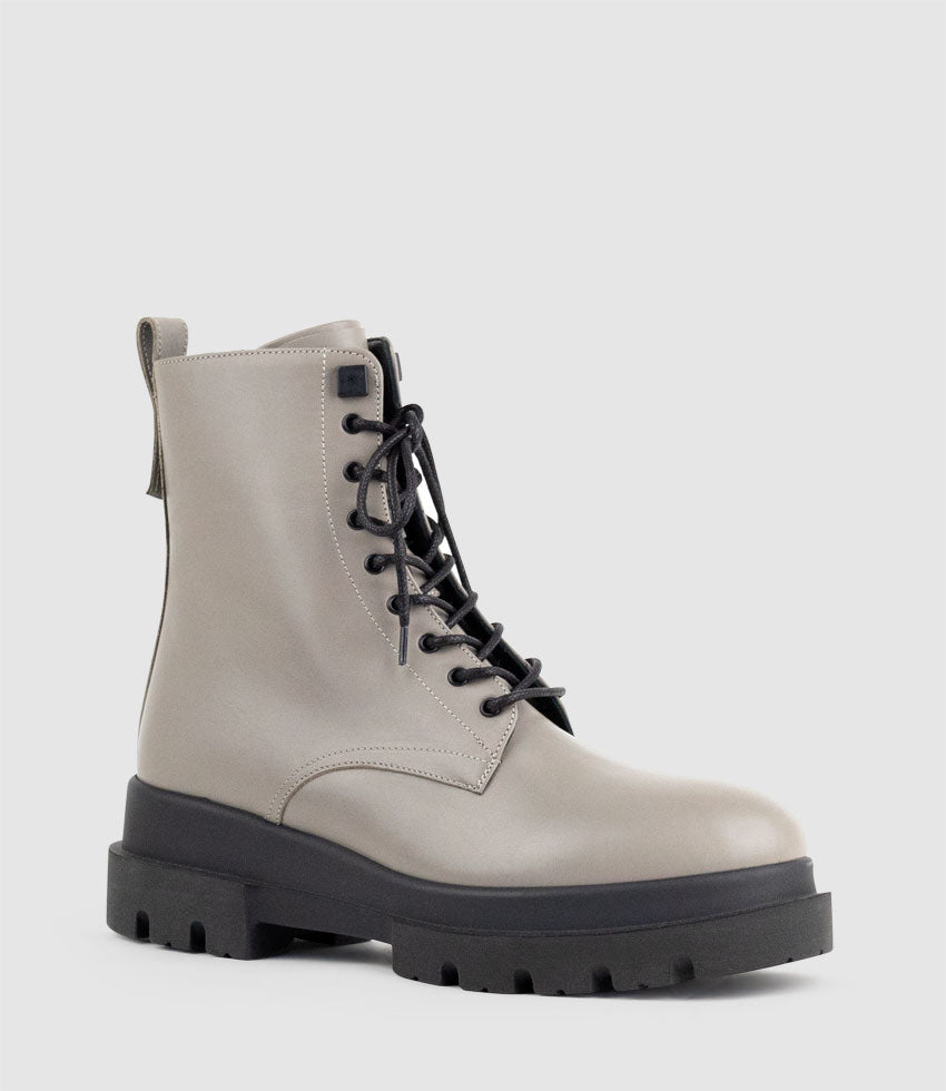 BRENDAN Combat Boot in Taupe - Edward Meller