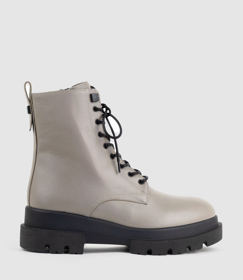 BRENDAN Combat Boot in Taupe - Edward Meller
