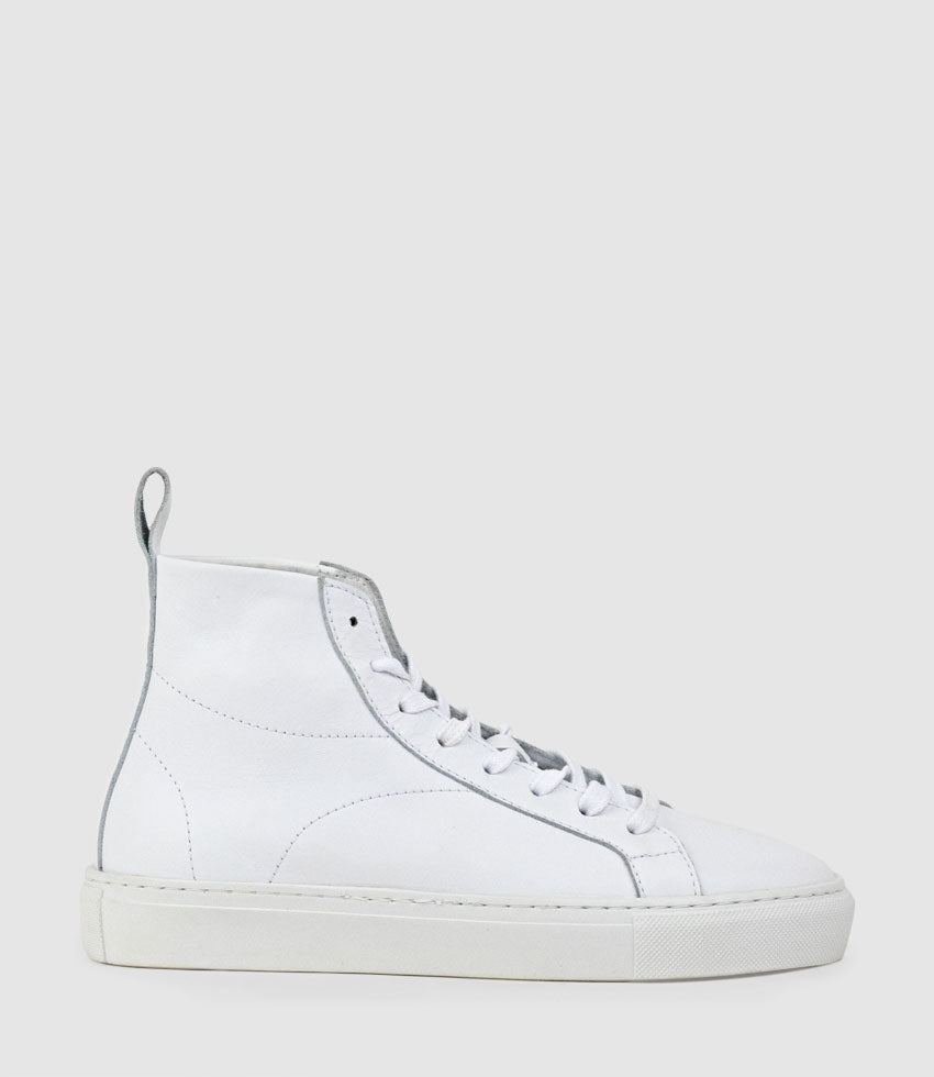 JOSEF High Top Sneaker in White - Edward Meller