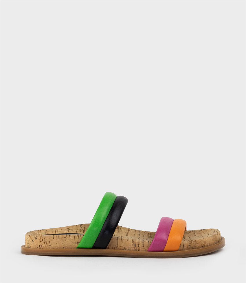 KINALA Two Strap Slide on Unit in Colour Multi - Edward Meller