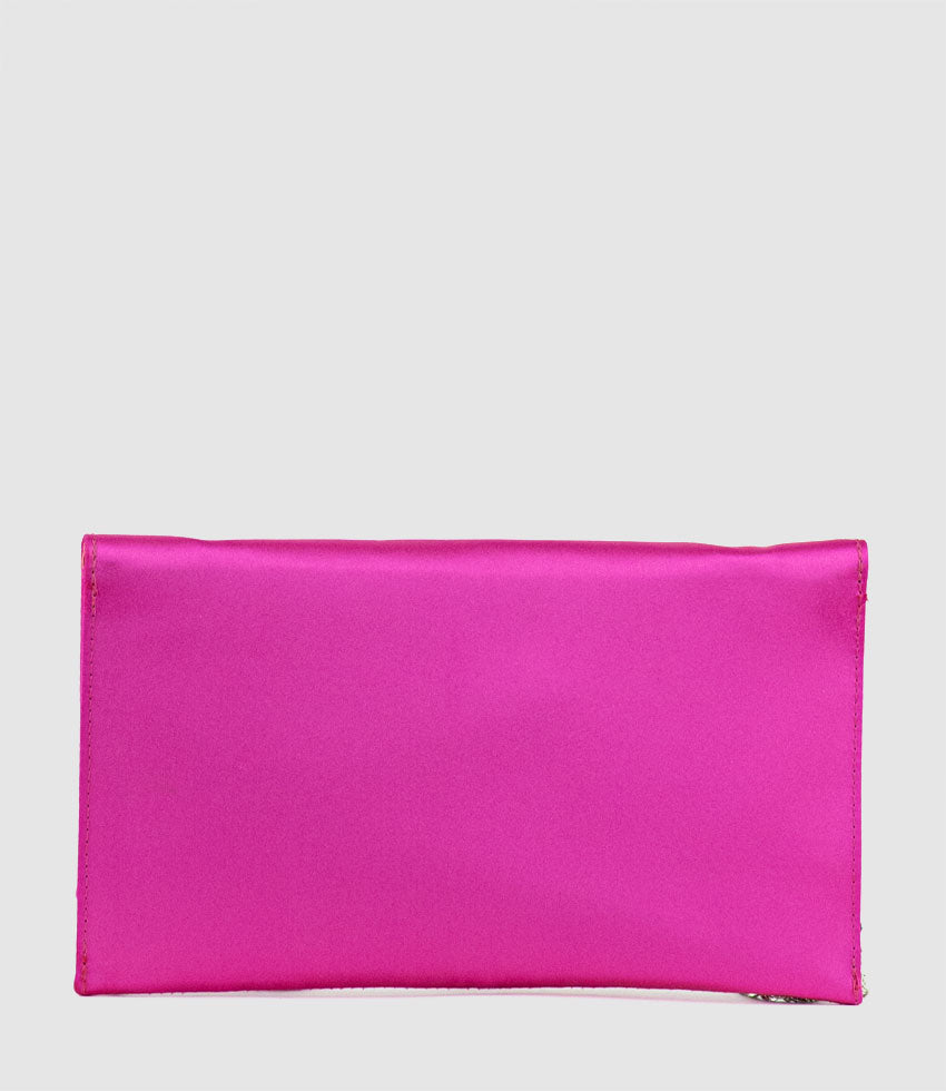 Shop Hot Pink Handbag - ROSA Crystal Lock Clutch – Olga Berg