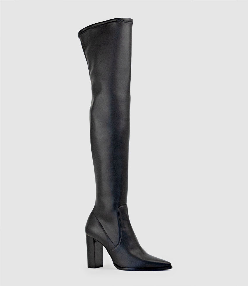 VERONE95 OTK Stretch Boot in Black - Edward Meller