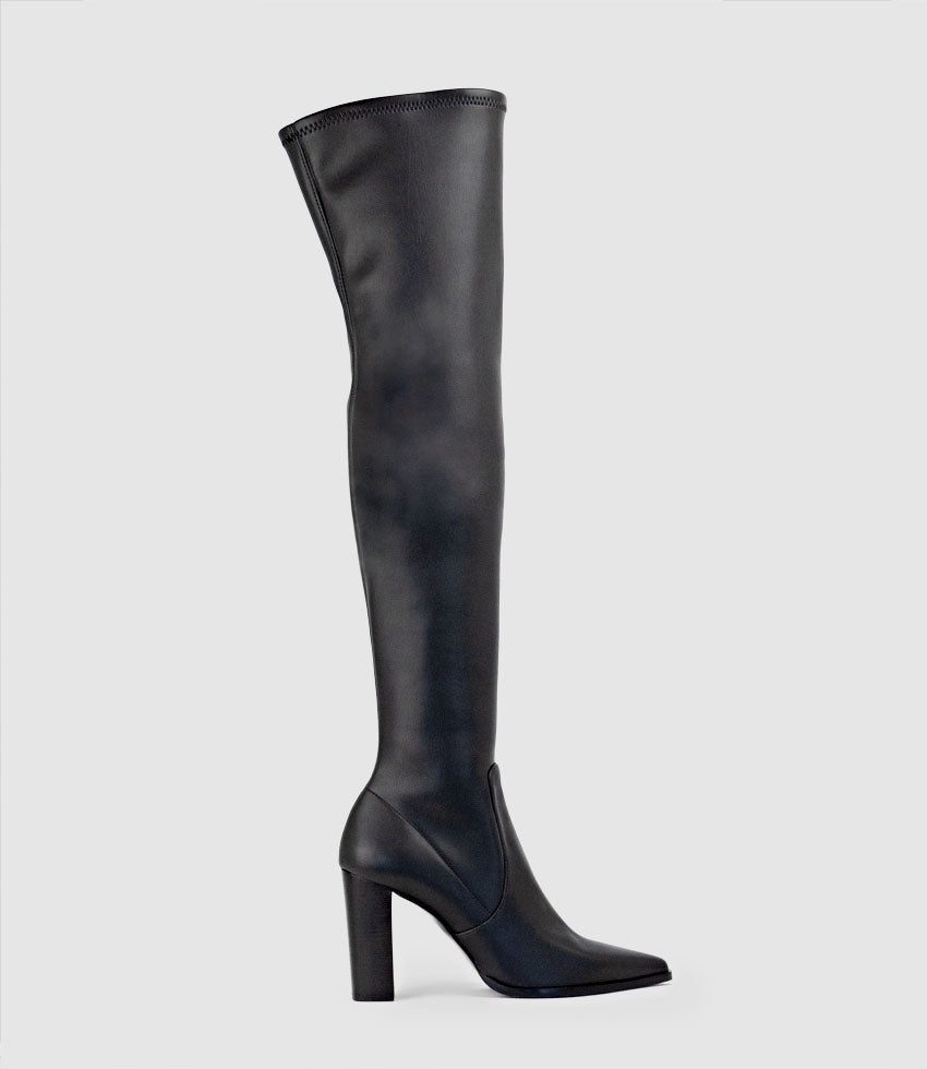 VERONE95 OTK Stretch Boot in Black - Edward Meller