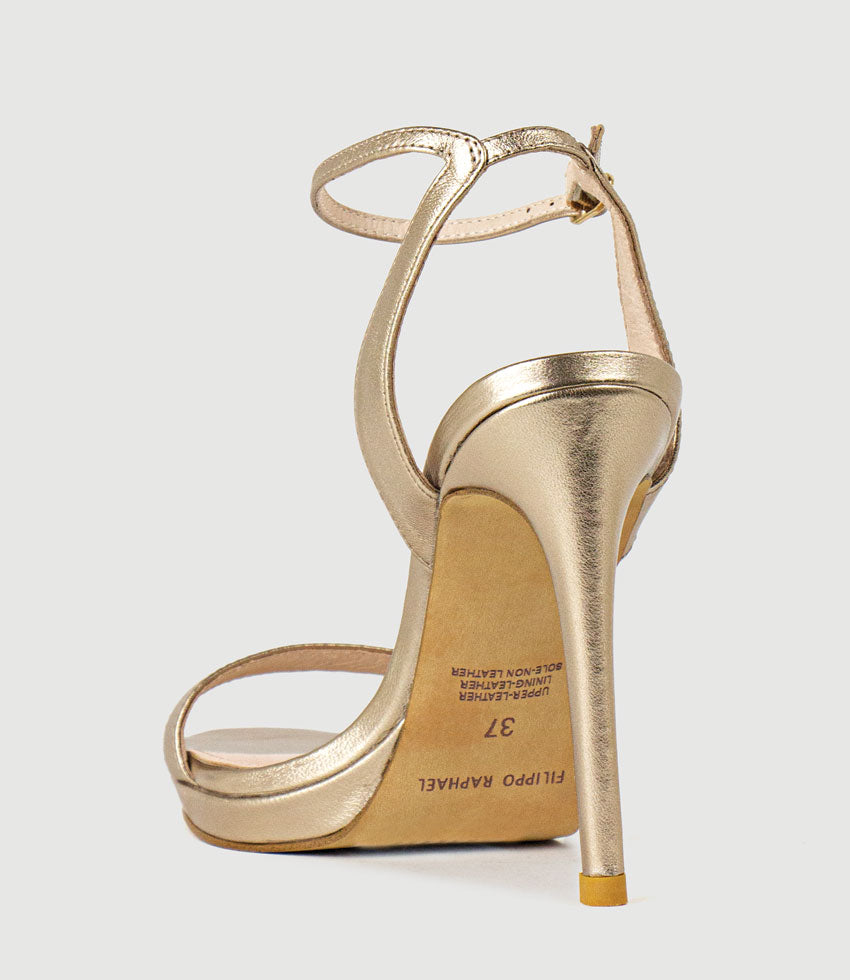 WHISPER110 Single Strap Platform Sandal in Rosegold - Edward Meller